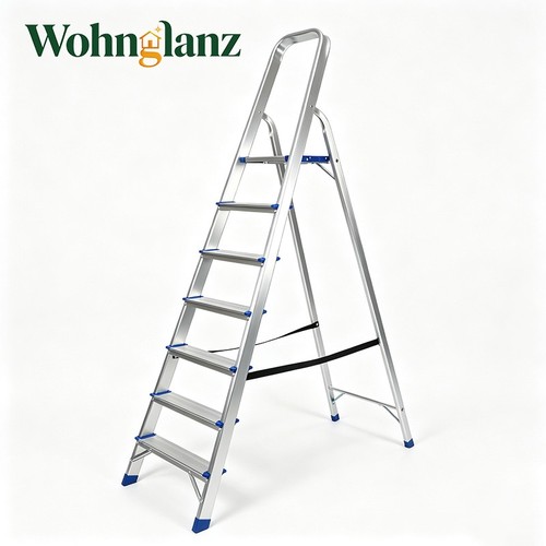 Alu haushaltsleiter stehleiter - haushaltsleiter,