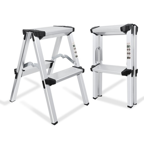 Aluminium trittleiter - aluminium,