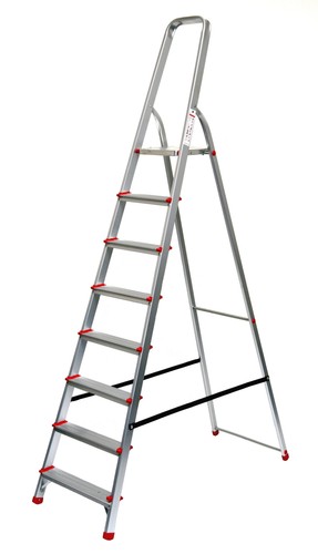 Stehleiter aluminium stufen - aluminium,