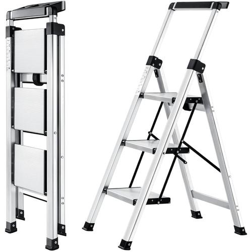 Trittleiter stufen aluminium - 3,